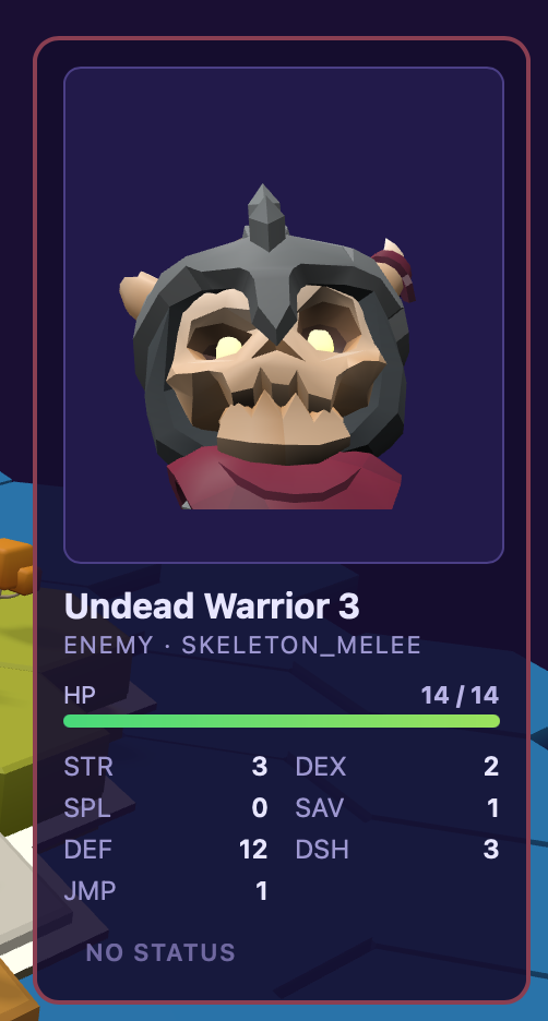 Hero character card