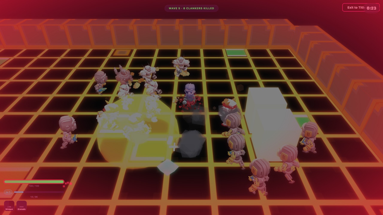 Fighting clankers in the arena