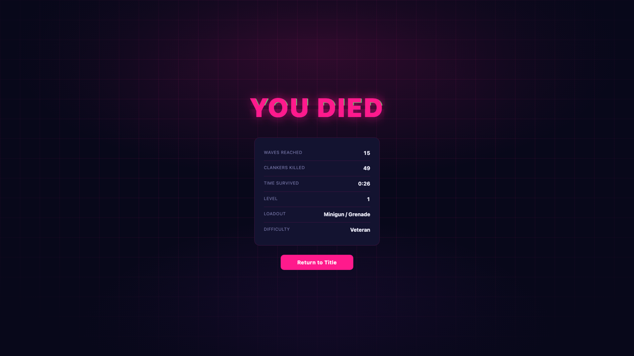You Died run summary